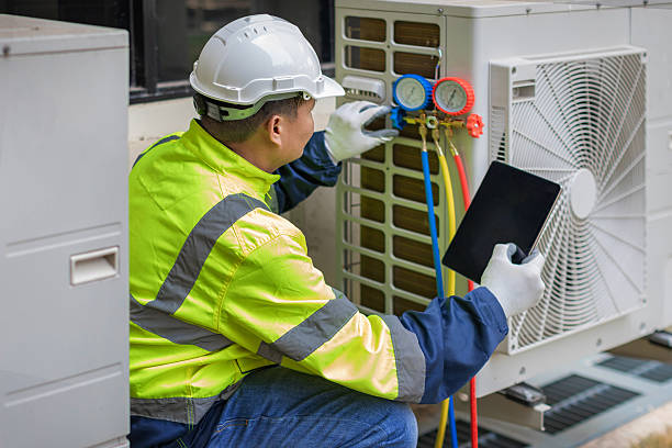 Professional Hvac technician working in Lula, GA